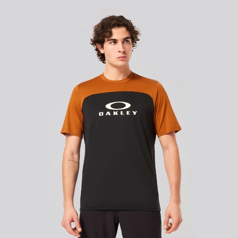 Polera Hombre Free Ride R Oakley Orange/Blue-0