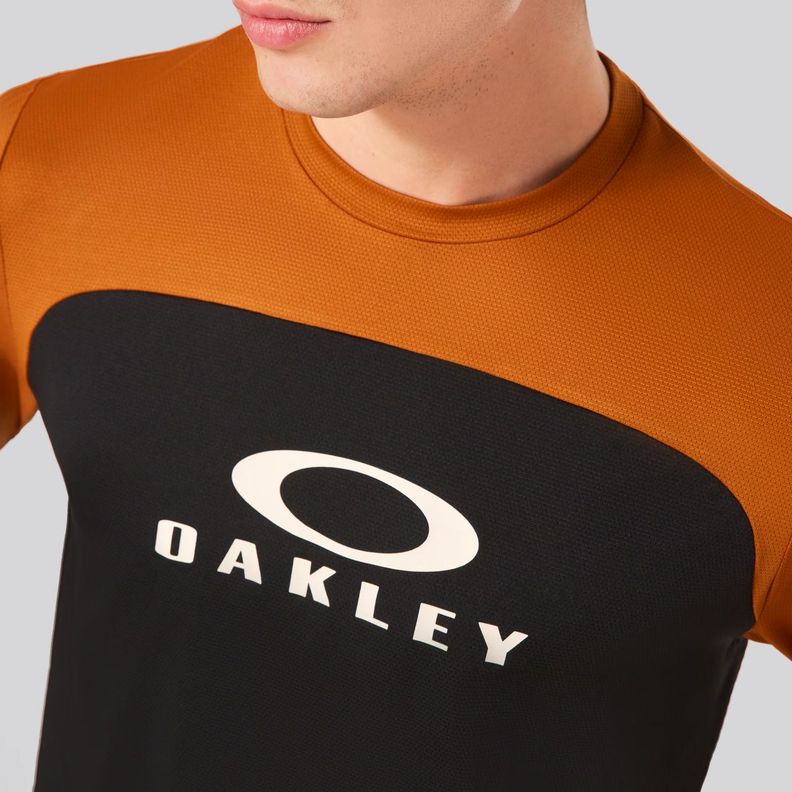 Polera Hombre Free Ride R Oakley Orange/Blue-3