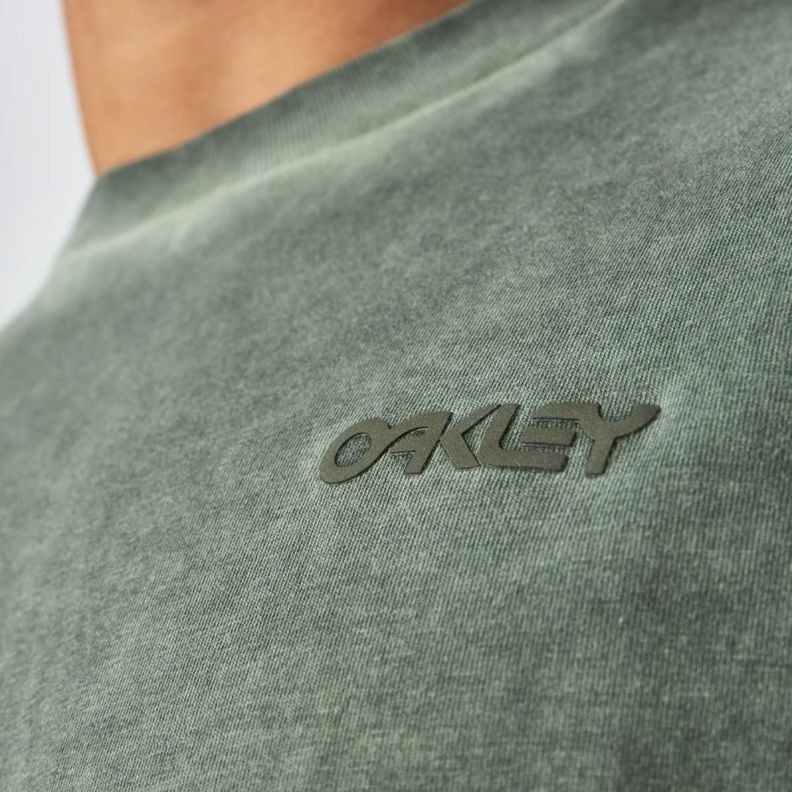Polera Oakley Overdyed B1B Logo Hombre Verde-5