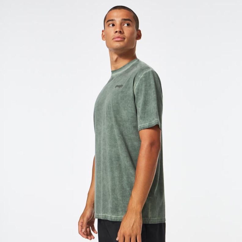 Polera Oakley Overdyed B1B Logo Hombre Verde-1