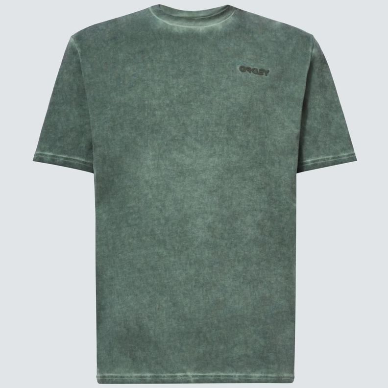 Polera Oakley Overdyed B1B Logo Hombre Verde-3