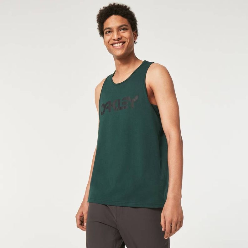 Polera Oakley Mark 3 Tank Hombre Verde-0
