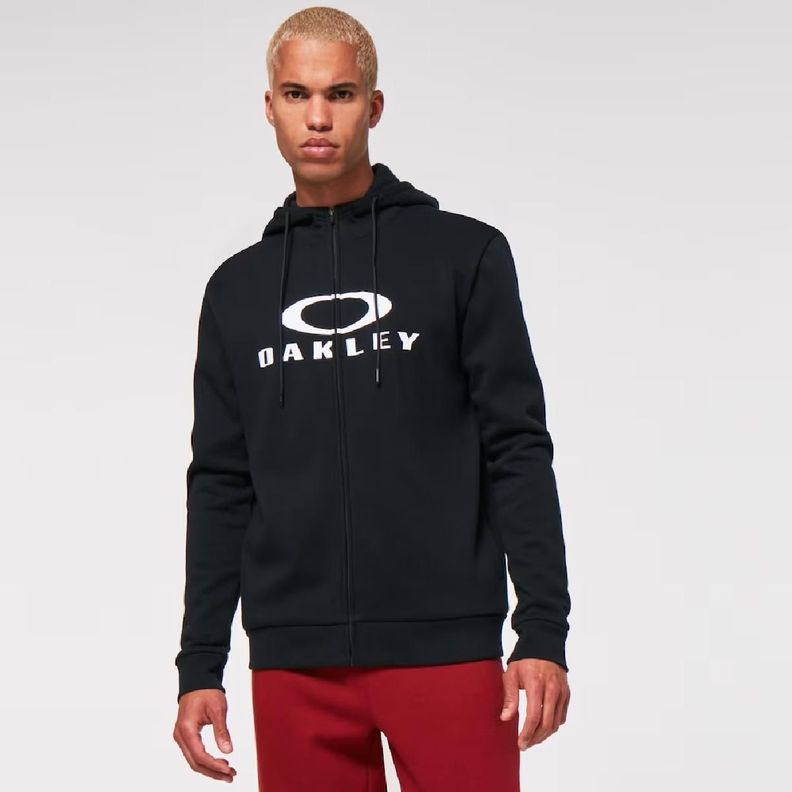 Polerón Oakley Bark FZ Hoodie 2.0 Hombre Negro-1