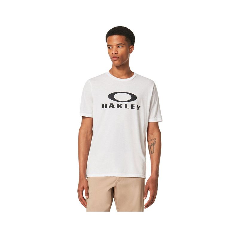 Polera Oakley O Bark Hombre White/Black-0