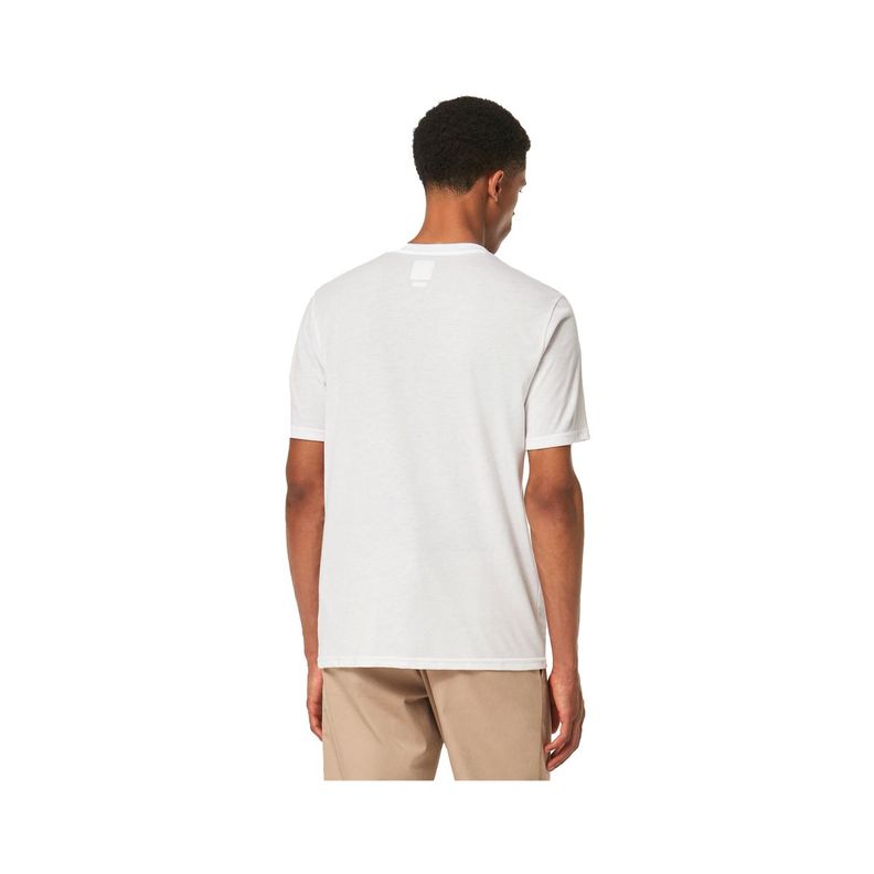 Polera Oakley O Bark Hombre White/Black-1