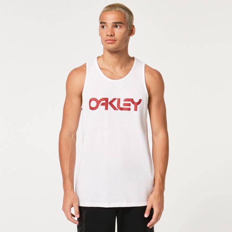 Polera Oakley Mark 3 Tank Hombre Blanco-0