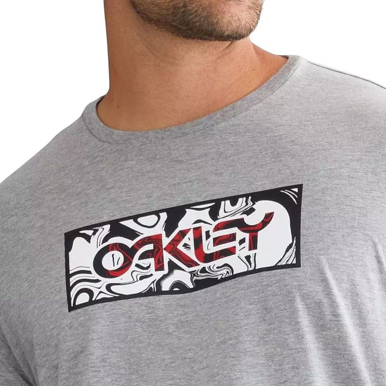 Polera Oakley The Walls B1B Hombre Gray-2