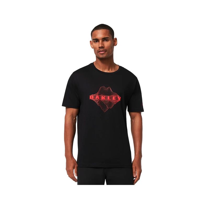 Polera Oakley Above and Below Hombre Blackout-0