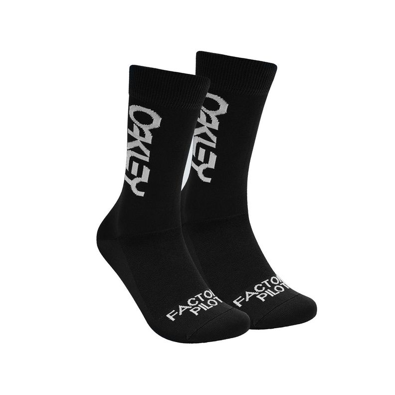 Calcetines Oakley MTB Factory Pilot Hombre Blackout-0