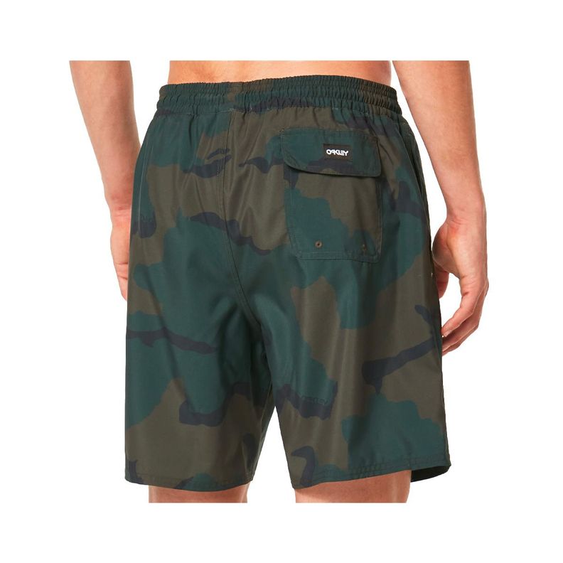 Boardshort Oakley Neuron 18 Hombre Black/Green-2