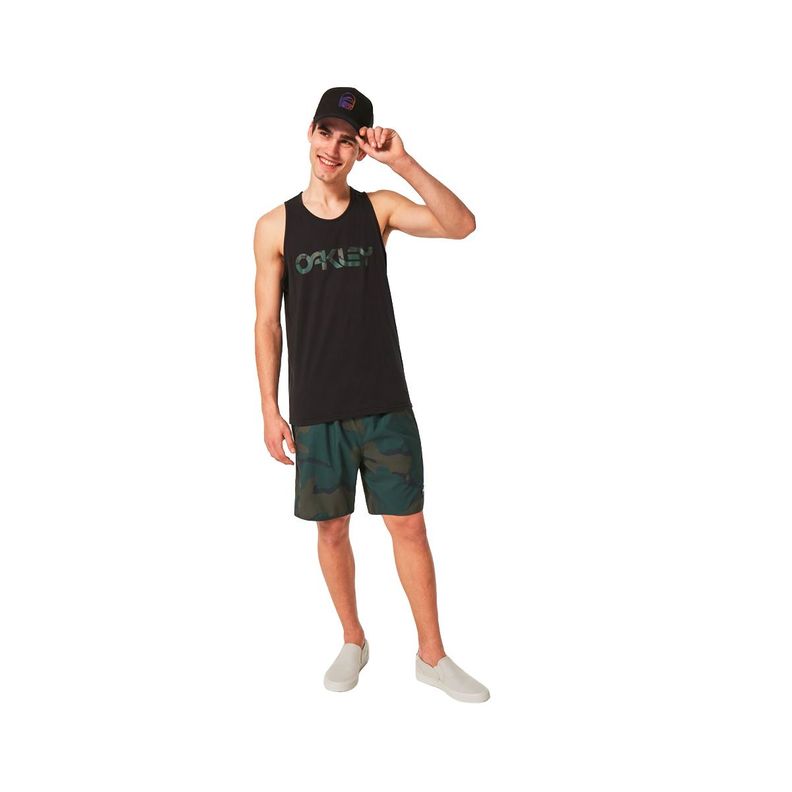 Boardshort Oakley Neuron 18 Hombre Black/Green-3