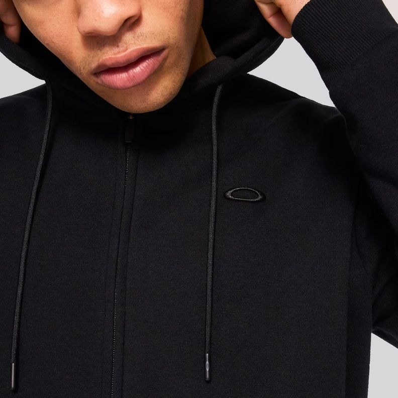 Polerón Hombre Relax Full Zip 2.0 Oakley Blackout-4
