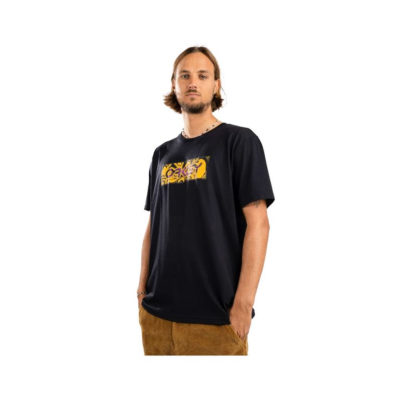 Polera Oakley The Walls B1B Hombre Blackout-0