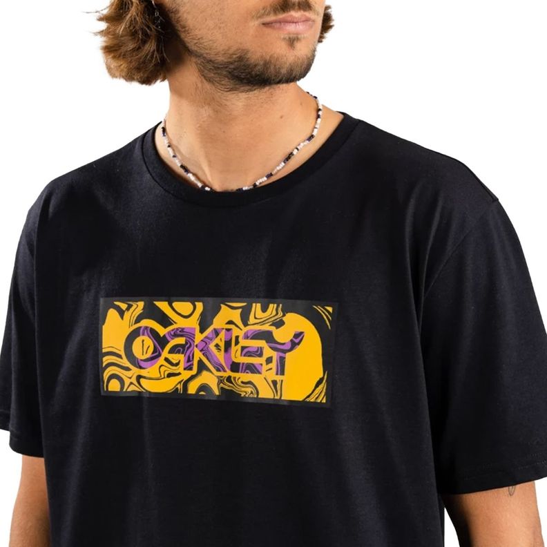 Polera Oakley The Walls B1B Hombre Blackout-2