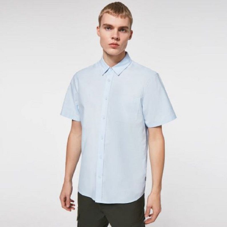 Camisa Oakley Everyday SS Hombre Light Blue Breeze-0
