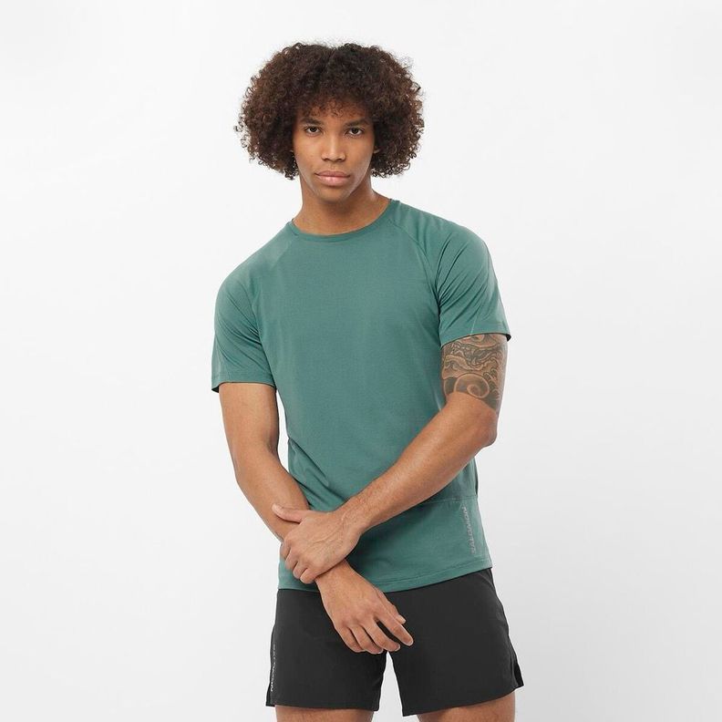 Polera Hombre Cross Run Ss Tee M Mu Salomon-2