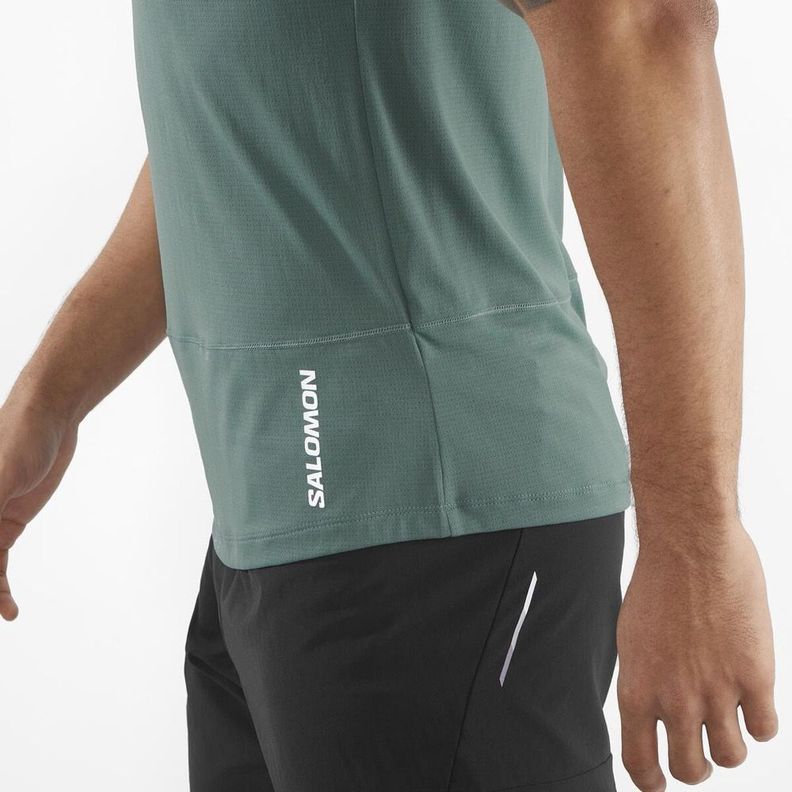 Polera Hombre Cross Run Ss Tee M Mu Salomon-4
