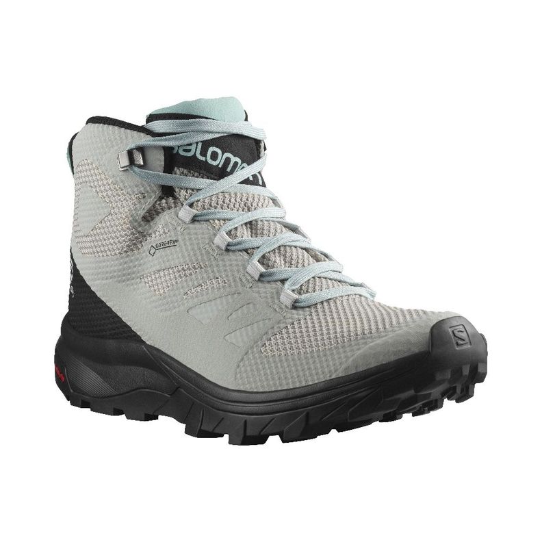 Zapatilla Mujer Outline Mid Gtx Plata Salomon-7