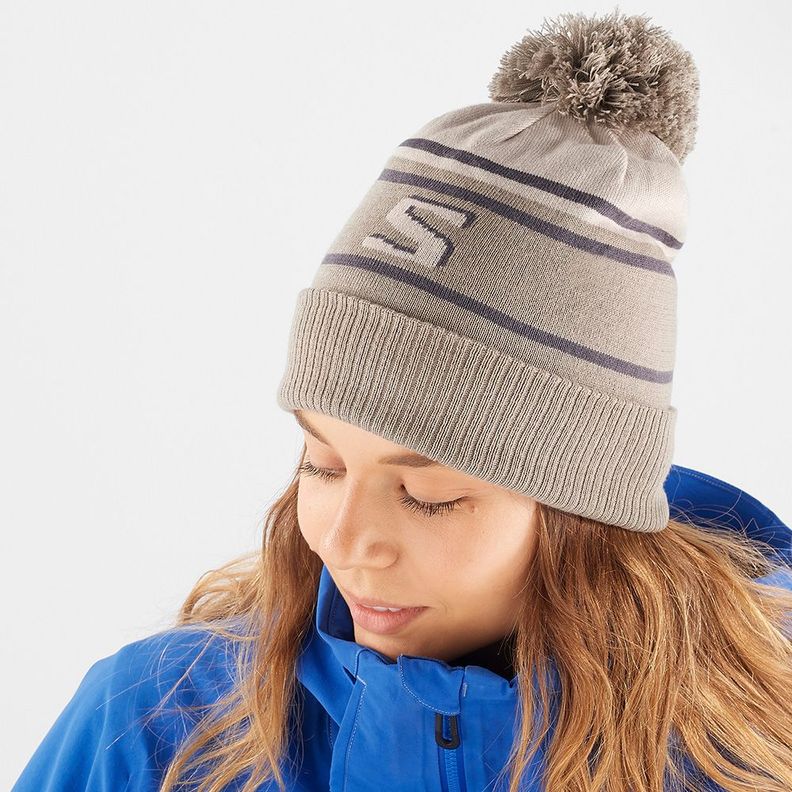 Gorro Heritage Beanie Café Salomon-1