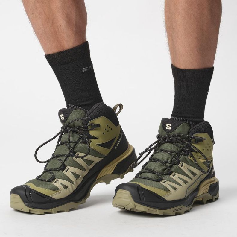 Zapatilla Hombre X Ultra 360 Mid Gtx Verde Salomon-2