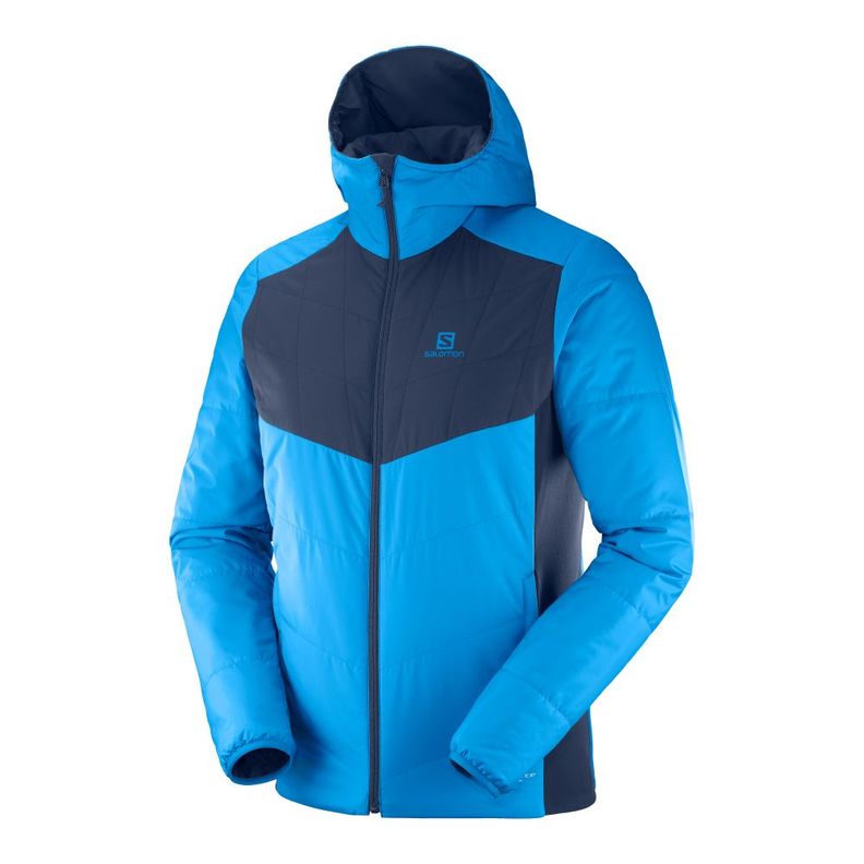 Chaqueta Hombre Drifter Mid Hoodie Azul Salomon-0