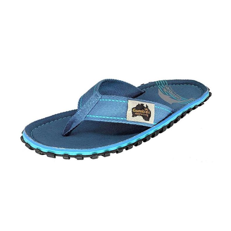 Sandalia Canvas Blue Pool Gumbies-1