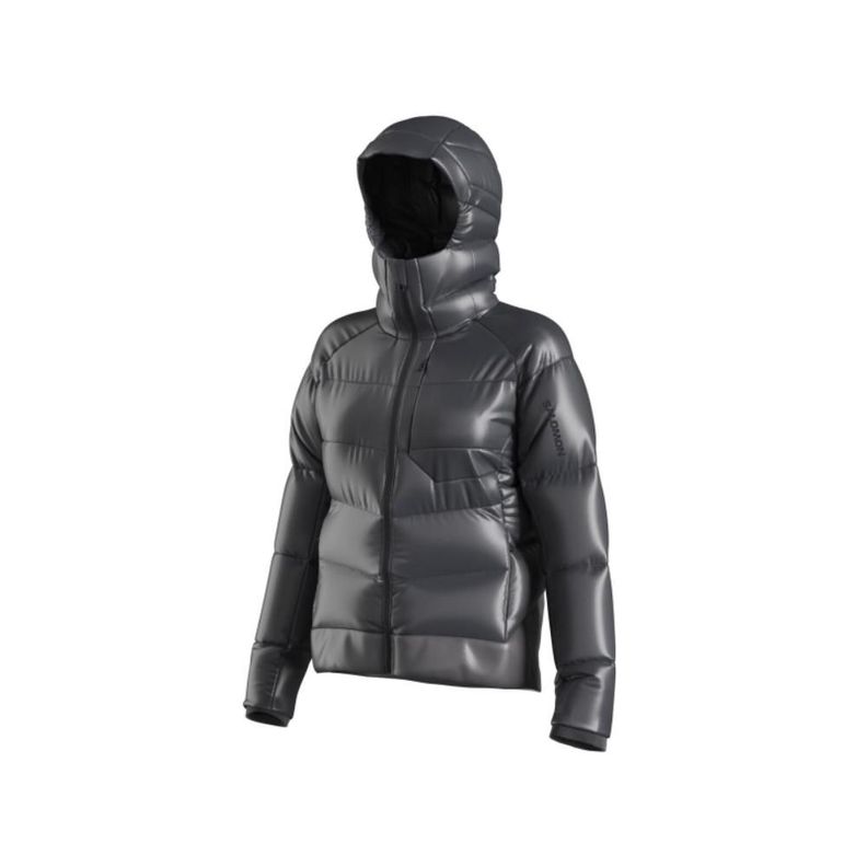 Chaqueta Mujer Outline Down Hooded Jkt W Negro Salomon-6