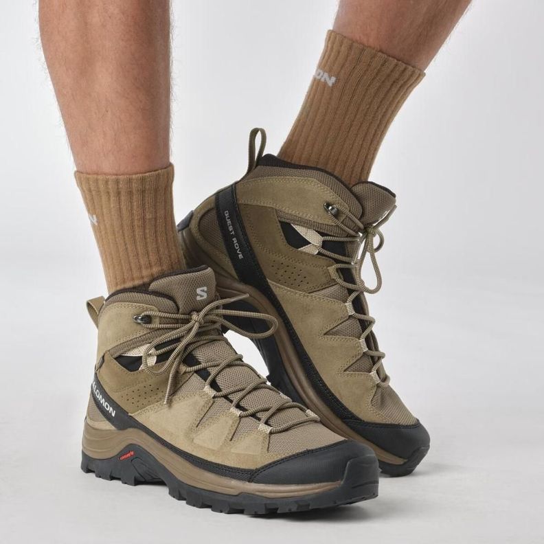 Zapatilla Hombre Quest Rove Gtx Beige Salomon-1
