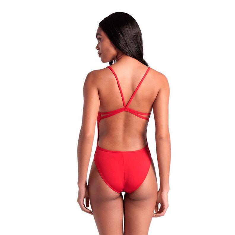 Traje De Baño Mujer Lace Back Solid Red Arena-1