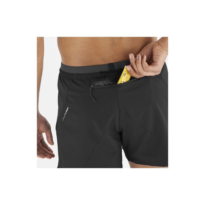Shorts Hombre Cross 5'' Shorts M Deep Black Salomon-4