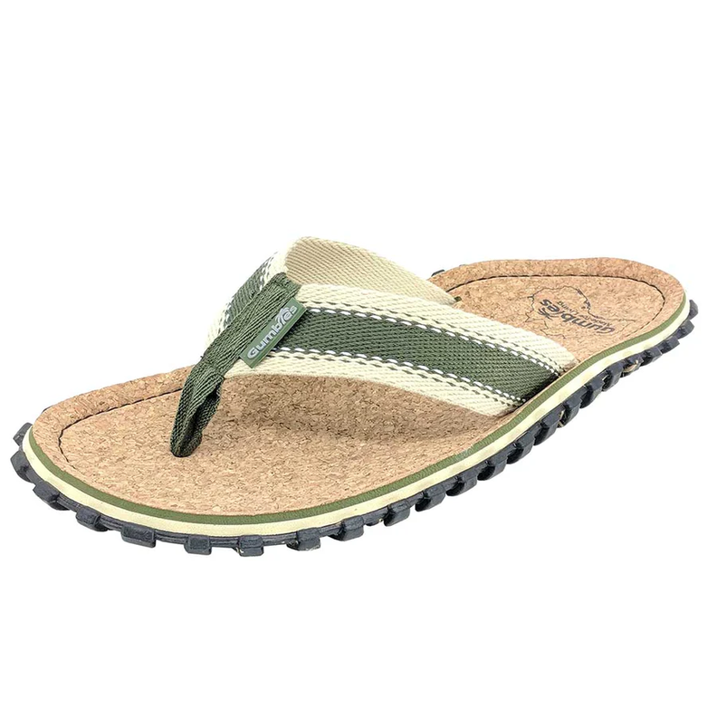 Sandalias Gumbies Corker Flip-Flops Verde-1