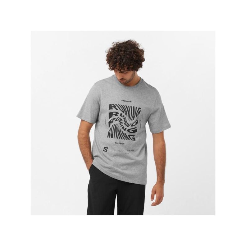 Polera Hombre Running Graphic Salomon-1