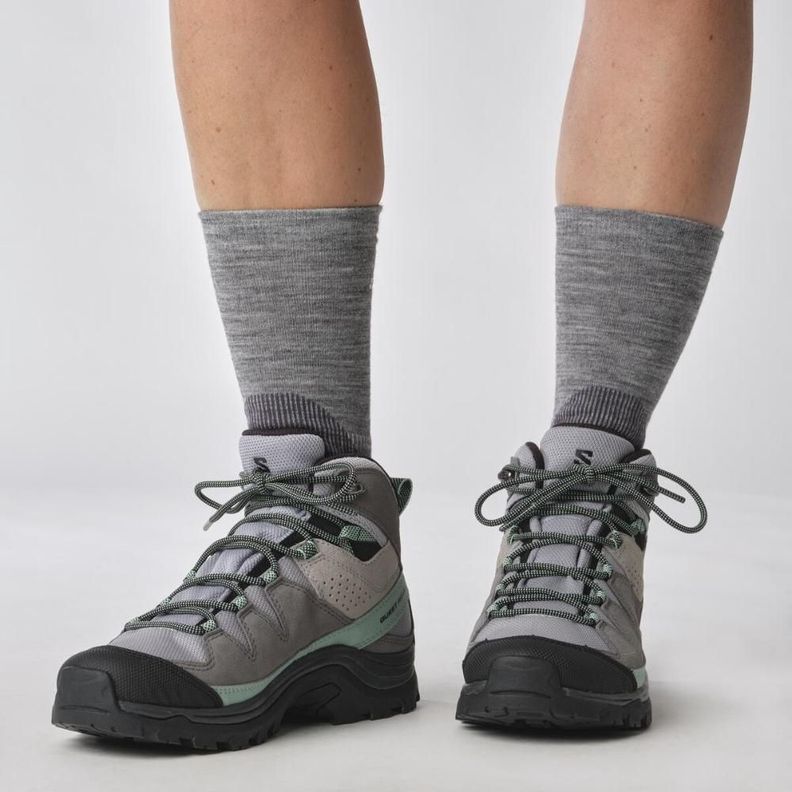 Zapatilla Mujer Quest Rove Gtx Gris Salomon-2