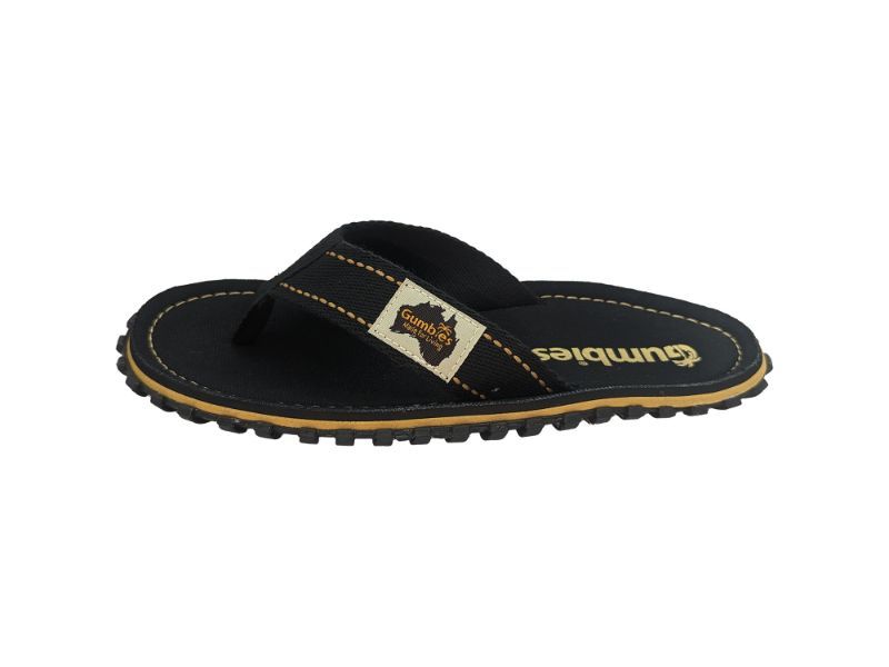 Sandalia Hombre Íslander Flip-Flop Negro Gumbies-1