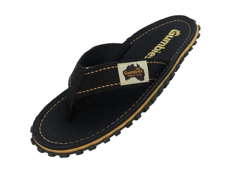 Sandalia Hombre Íslander Flip-Flop Negro Gumbies-2