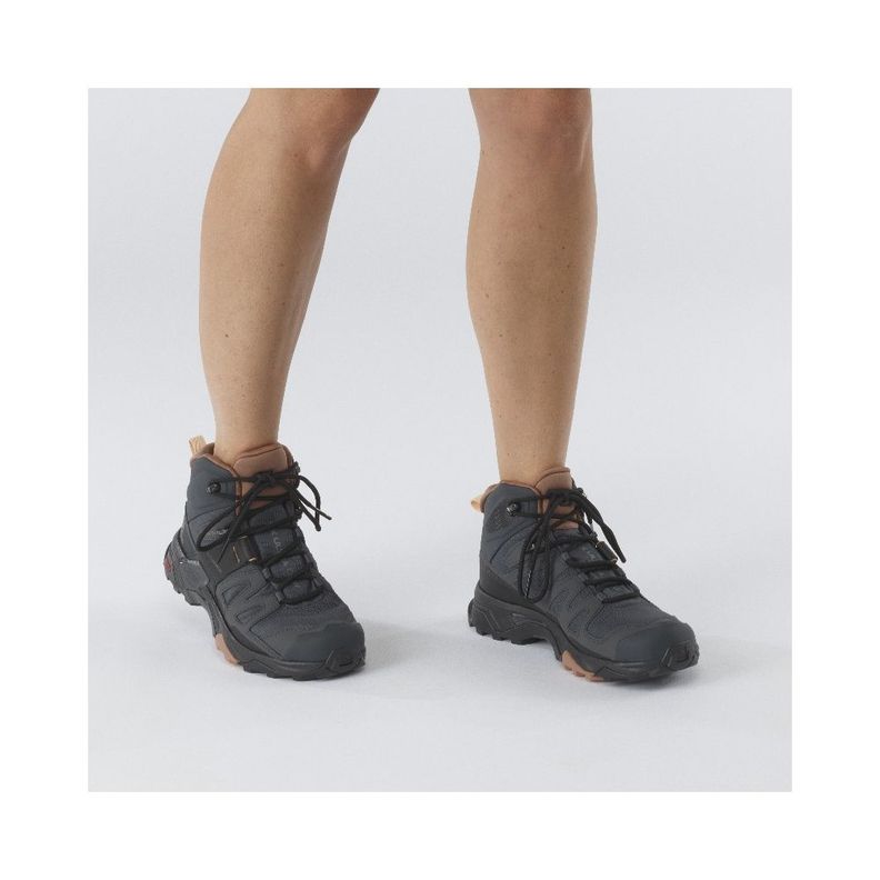 Zapato Mujer X Ultra 4 Mid Gtx Gris Salomon-6