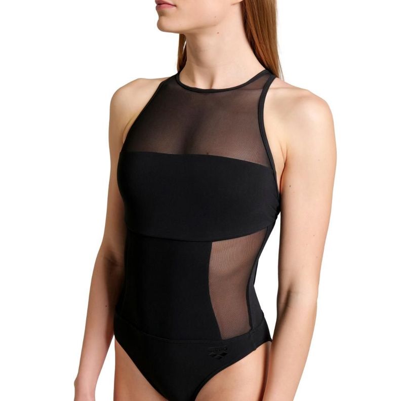 Traje De Baño Mujer Arena Feel Mesh Panels Pro N-3