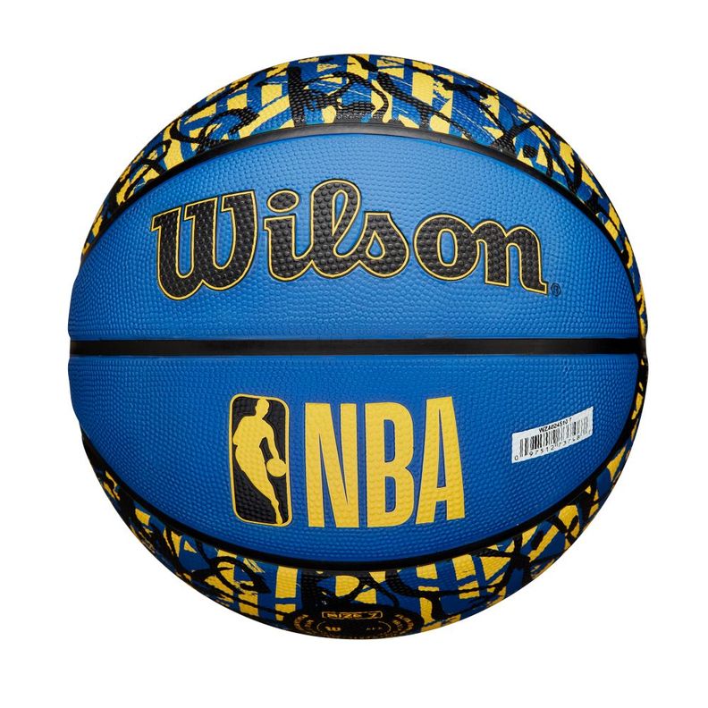 Pelota Basketball Nba Team Graffiti Gs Warriors 7 Wilson-0