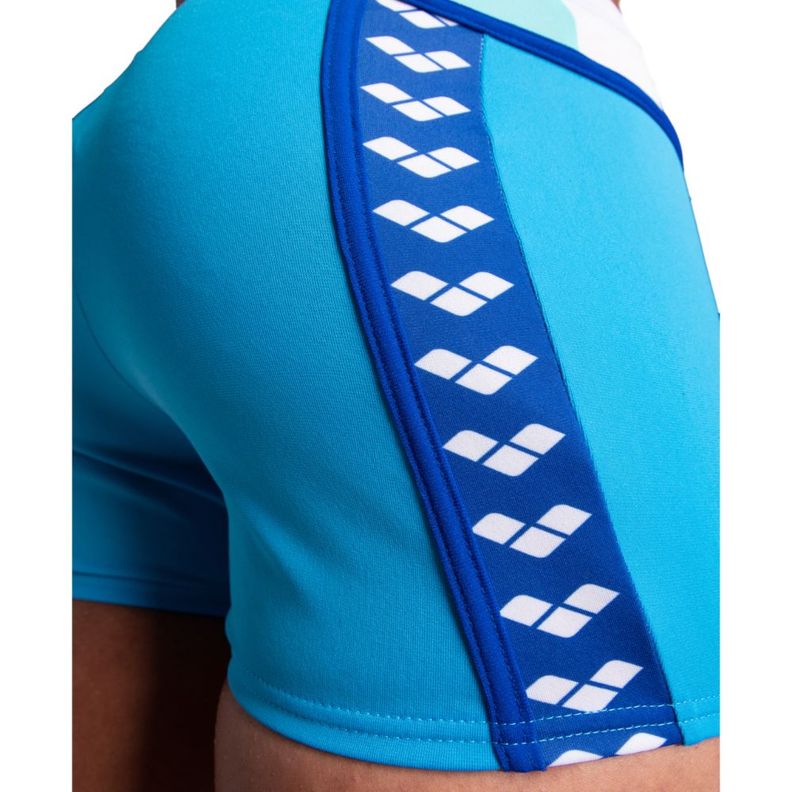 Traje De Baño Tipo Boxer Hombre Panel  Azul Arena-3