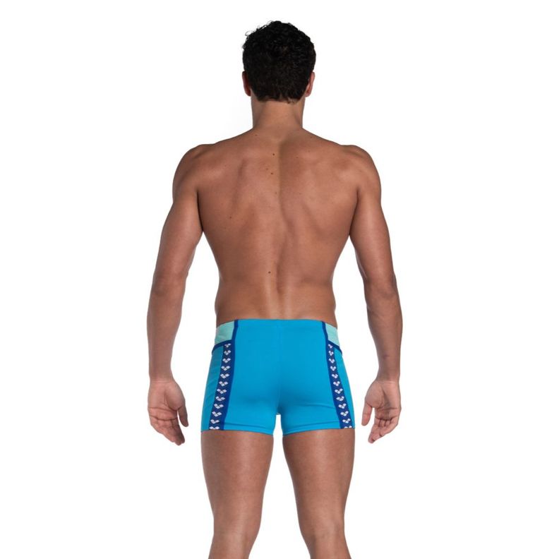 Traje De Baño Tipo Boxer Hombre Panel  Azul Arena-4
