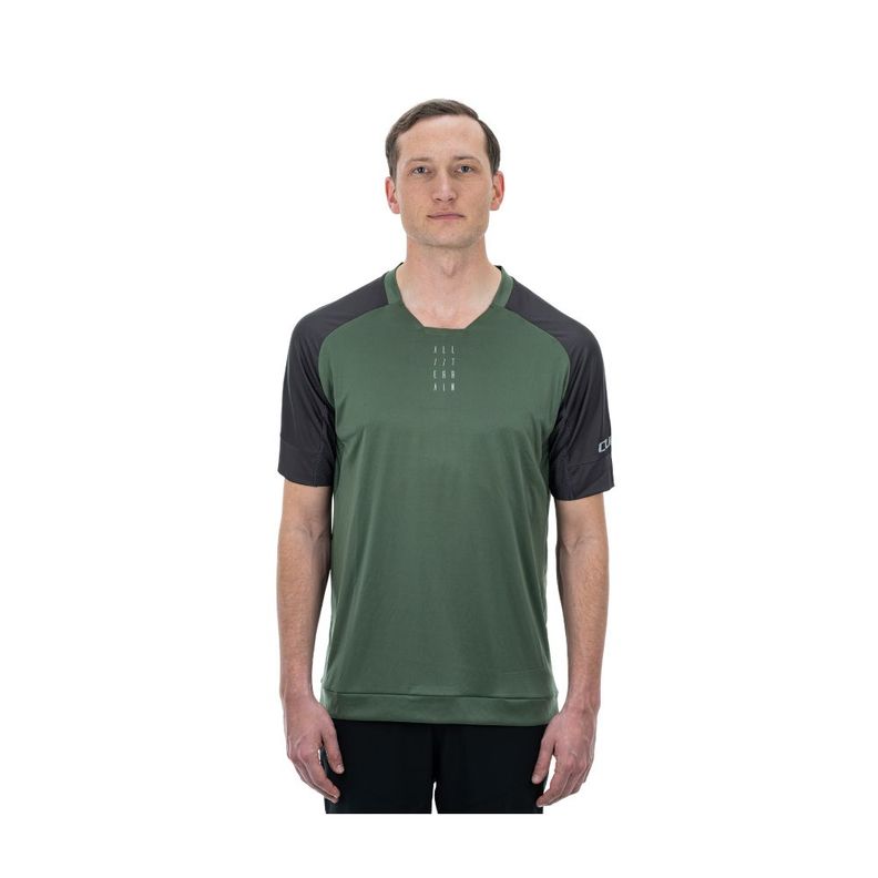 JERSEY CUBE ATX ROUND NECK S/S OLIVE´N´GREY-1