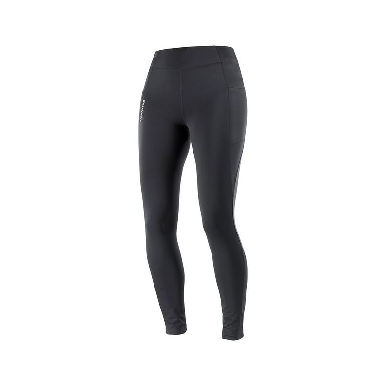 Calzas Mujer Cross Warm Tight W Deep Black Salomon-0