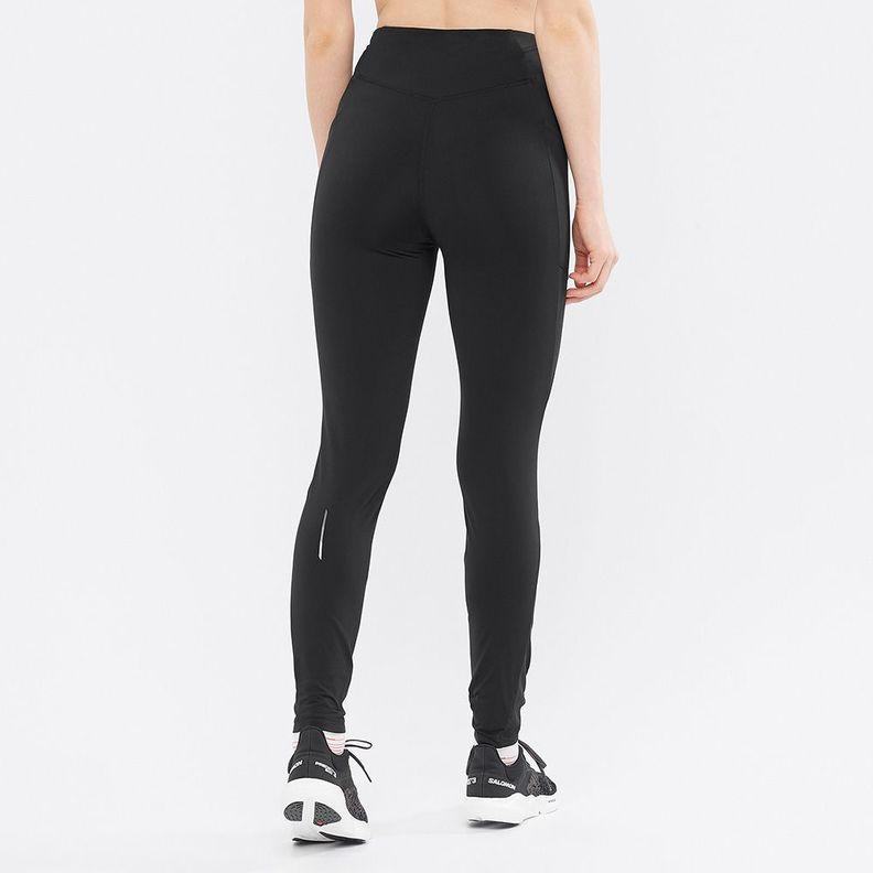 Calzas Mujer Cross Warm Tight W Deep Black Salomon-2