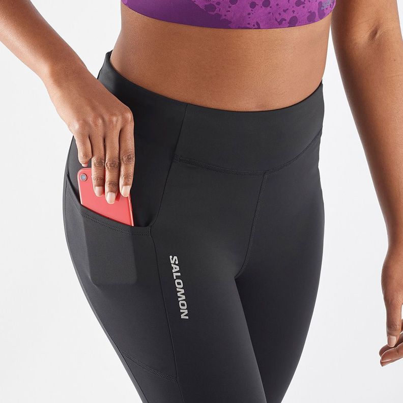 Calzas Mujer Cross Warm Tight W Deep Black Salomon-4