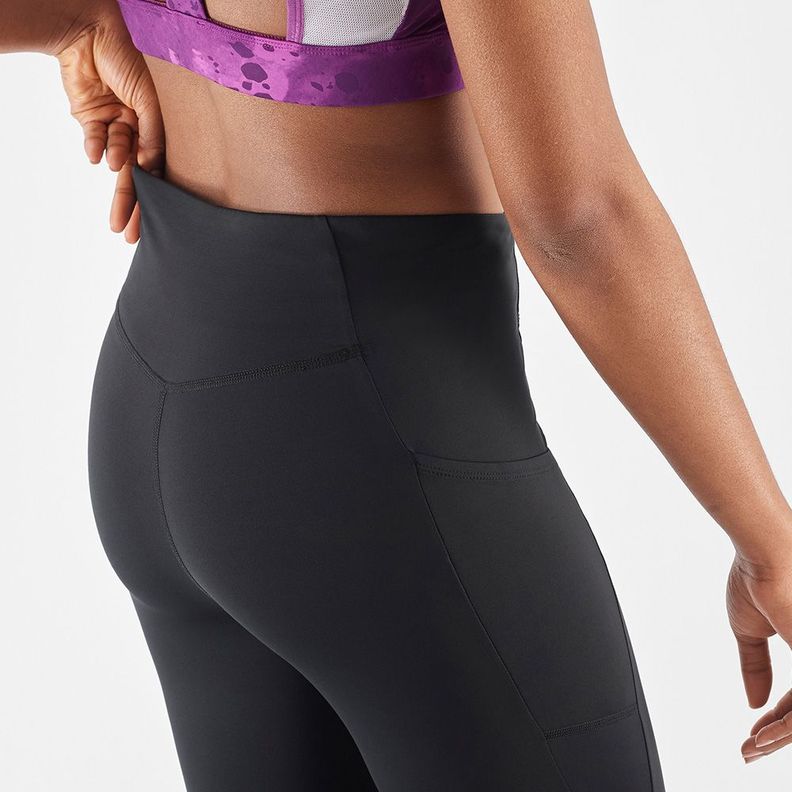 Calzas Mujer Cross Warm Tight W Deep Black Salomon-5