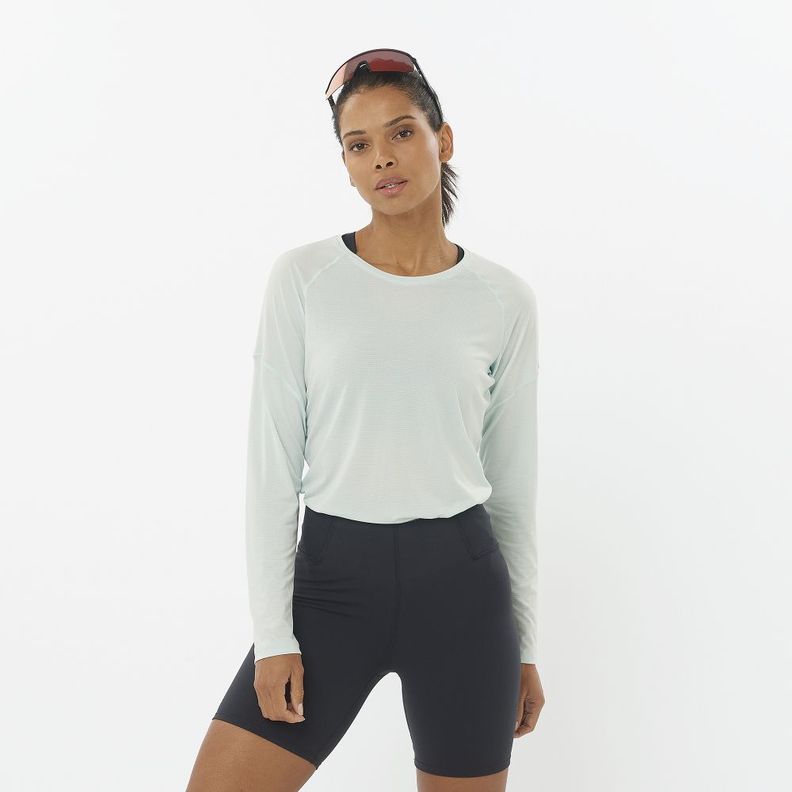 Polera Mujer Cross Run Ls Tee W Az Salomon-2