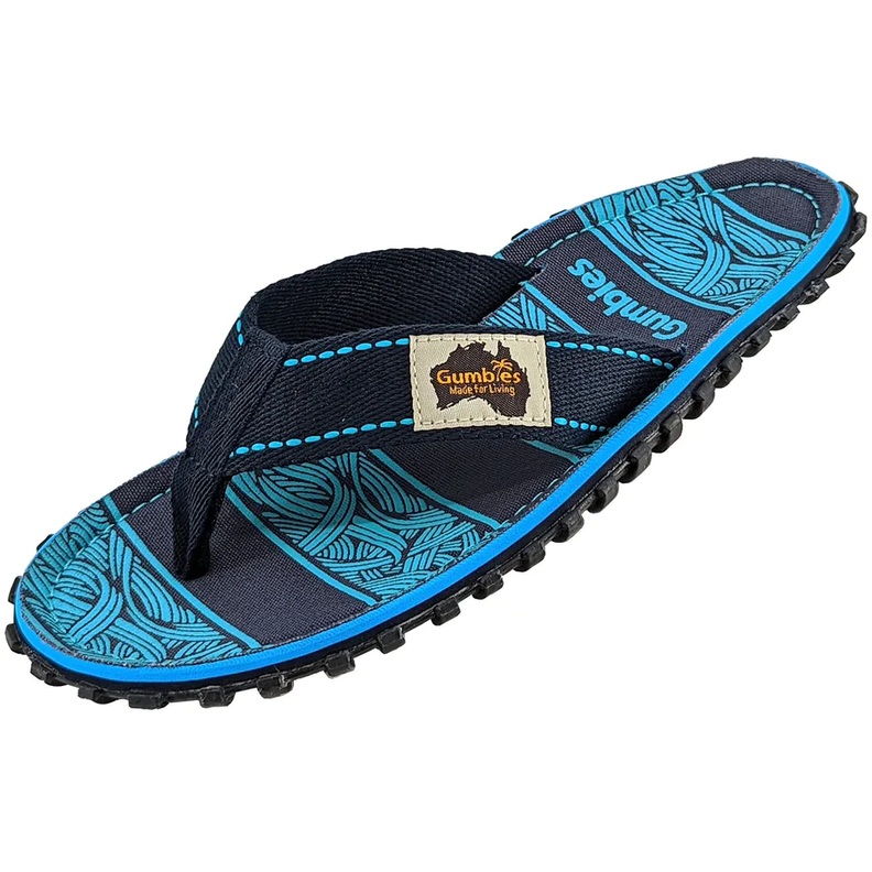 Sandalias Gumbies Islander Flip-Flop Azul-1