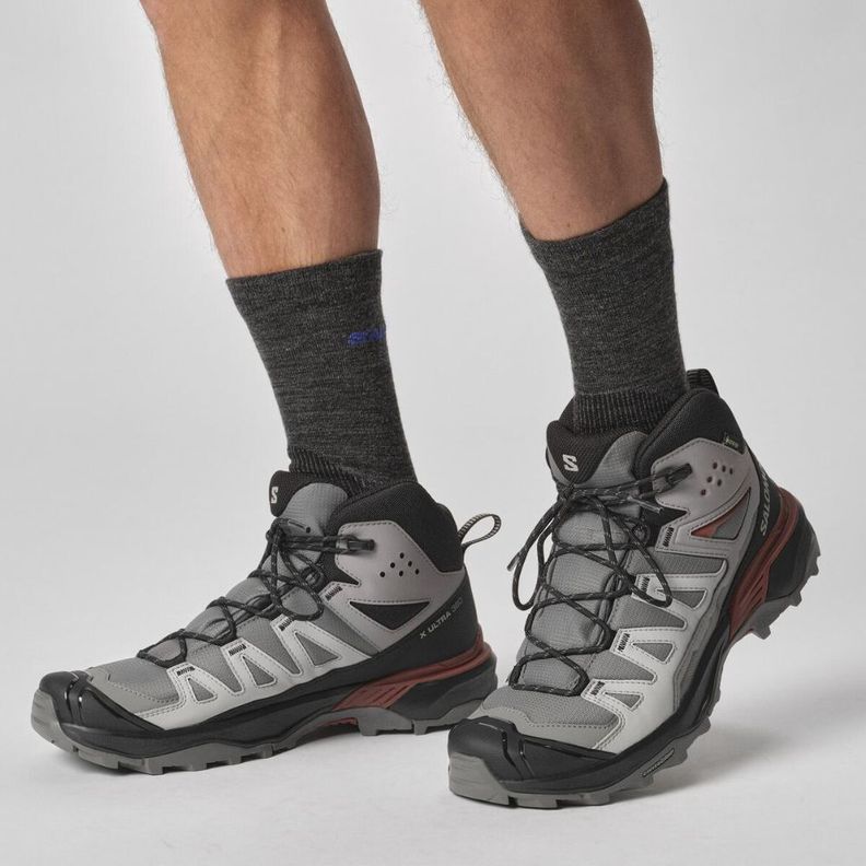 Zapatilla Hombre X Ultra 360 Mid Gtx Gris Salomon-1