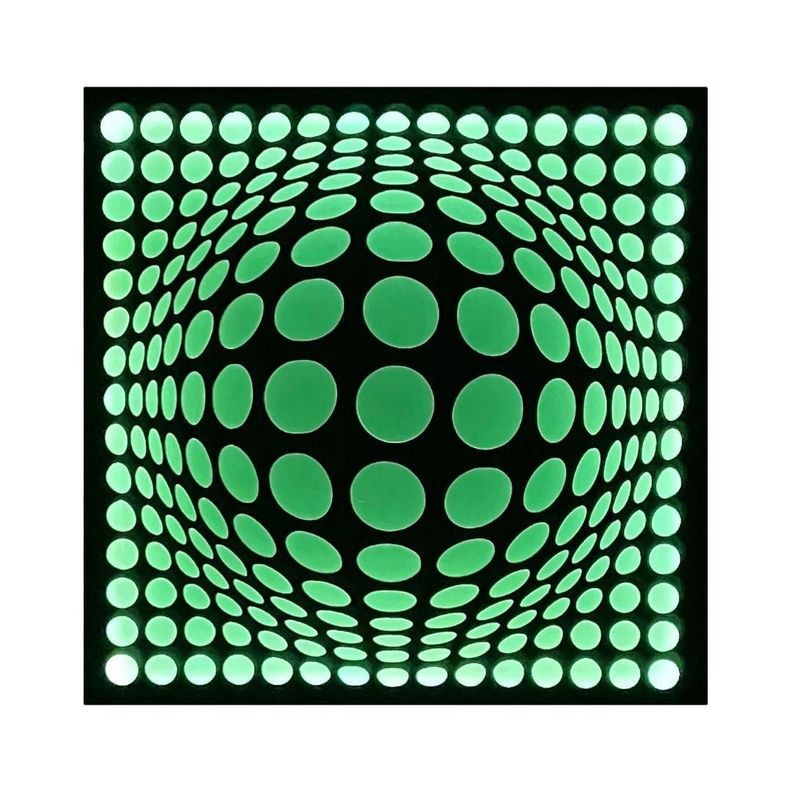 Cuadro Retroiluminado modelo Puntos 3D-3
