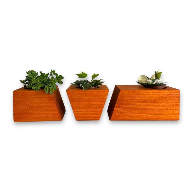 Porta macetero lingot3 de madera para suculentas color alerce-0